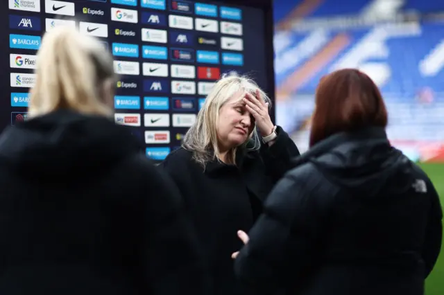 Manager of Chelsea, Emma Hayes during the Barclays Women´s Super League