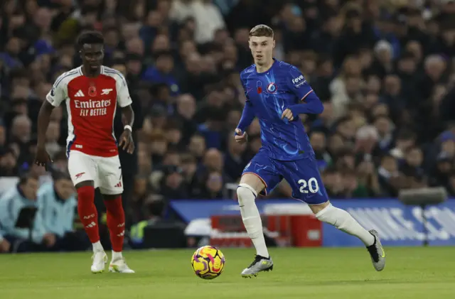 Cole Palmer during Chelsea v Arsenal