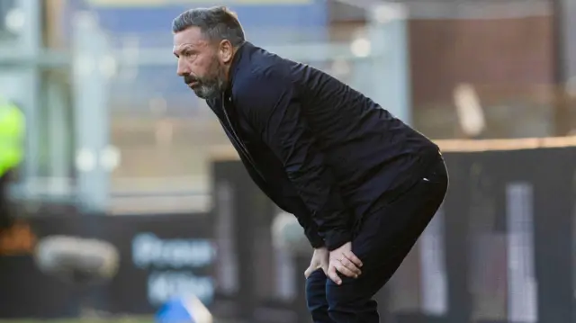 Dejected Derek McInnes