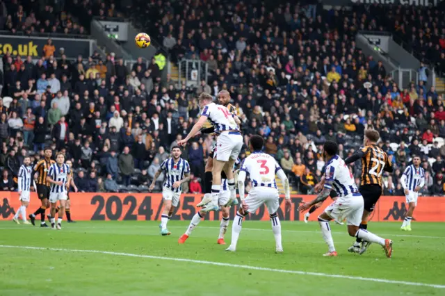 Joao Pedro of Hull City scores