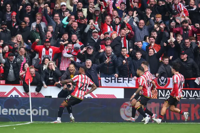 Tyrese Campbell of Sheffield United celebrates