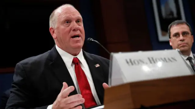 Thomas Homan, acting director of U.S. Immigration and Customs Enforcement, testifies before the House Homeland Security Committee's Border and Marine Security subcommittee on Capitol Hill on May 22, 2018 in Washington, DC.