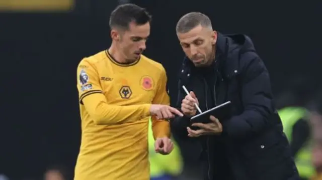 Wolves manager Gary O’Neil during a match.