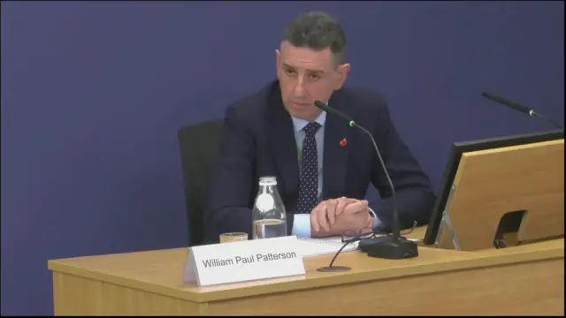 Paul Patterson at the Post Office inquiry