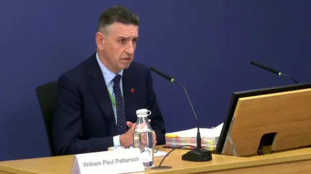 Patterson at the inquiry