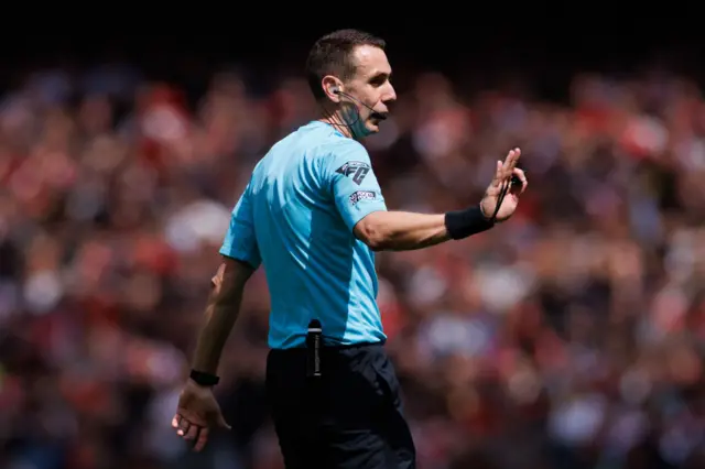 : Referee David Coote during the Premier League match between Arsenal FC and AFC Bournemouth