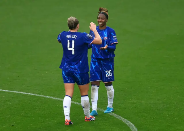 Millie Bright and Kadeisha Buchanan