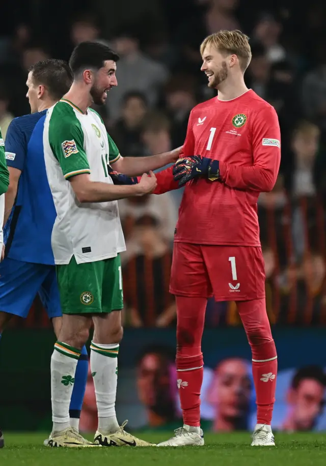 Kelleher and Johnston after the Finland victory