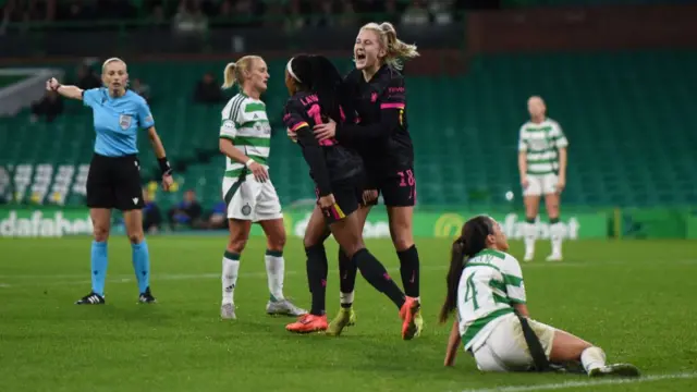 Chelsea women celebrate