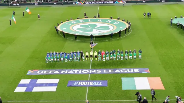 Both teams ahead of the anthems