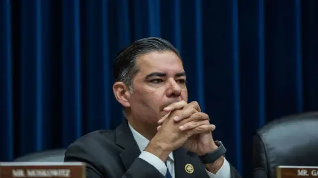 US representative for California's 42nd congressional district Robert Garcia at a hearing on UFOs