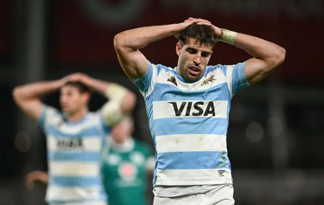 Argentina players dejected