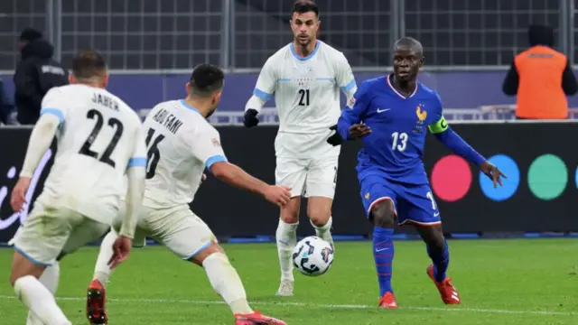 France captain Ngolo Kante in action during the UEFA Nations League