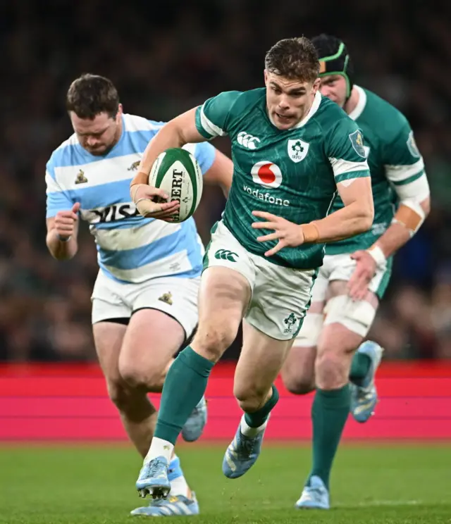 Garry Ringrose in action for Ireland