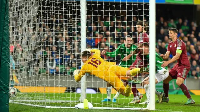 The moment Northern Ireland took the lead