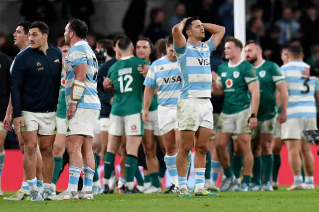 Argentina dejected at full-time