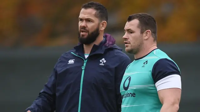 Cian Healy and Andy Farrell