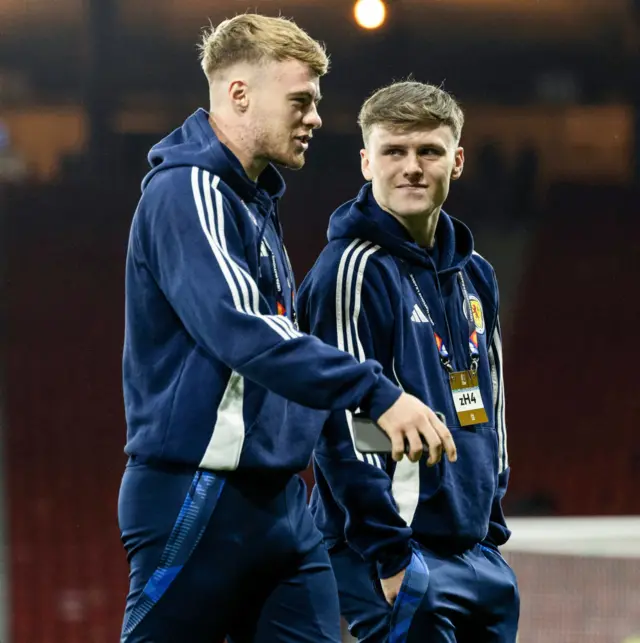 Tommy Conway and Ben Doak start for Scotland tonight