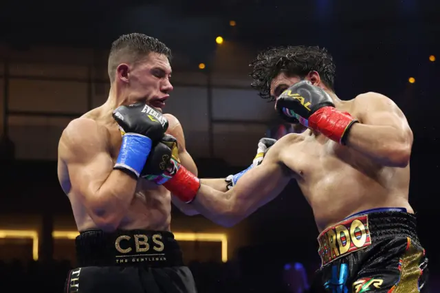 Chris Billam-Smith is punched by Gilberto Ramirez