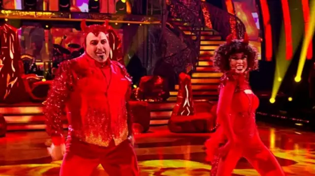 Wynne Evans and his partner Katya Jones performed during Halloween week