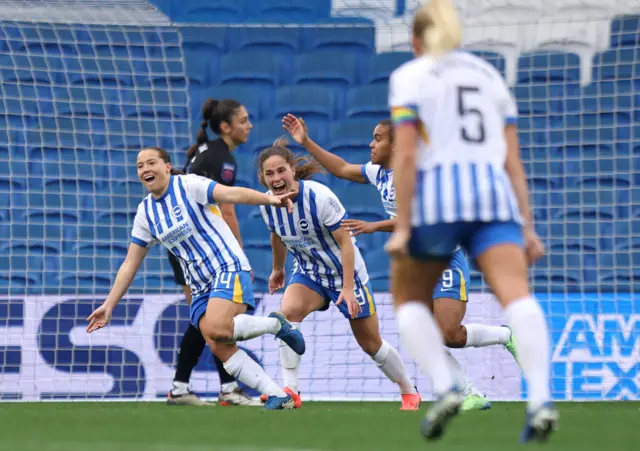 Fran Kirby celebrates a goal