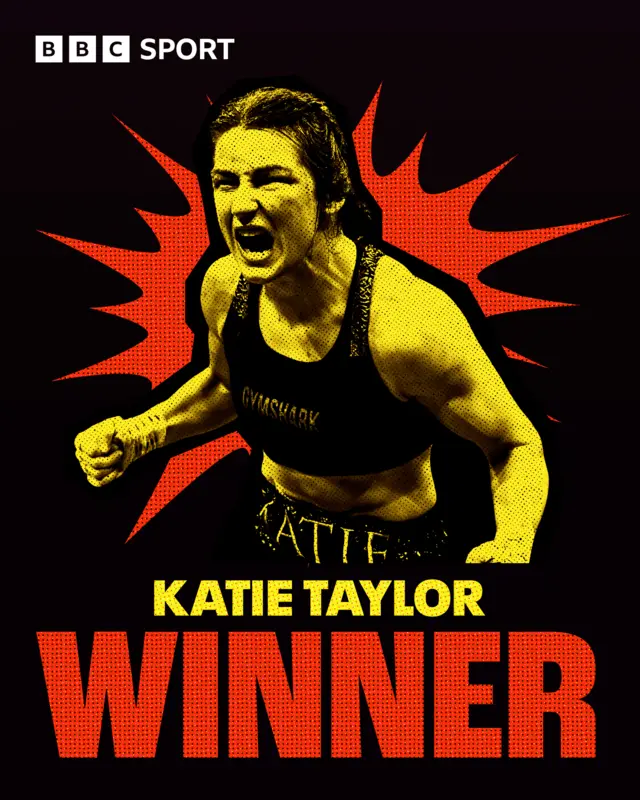 Katie Taylor winner graphic