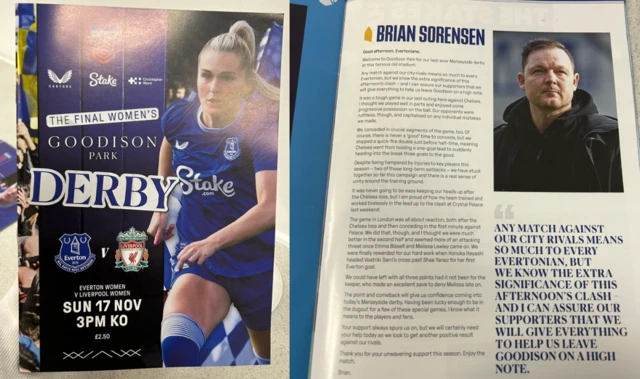 Everton match programme