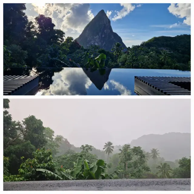 Soufriere sunshine and rain