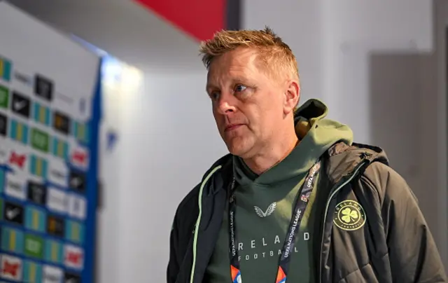 Republic of Ireland head coach Heimir Hallgrimsson arrives