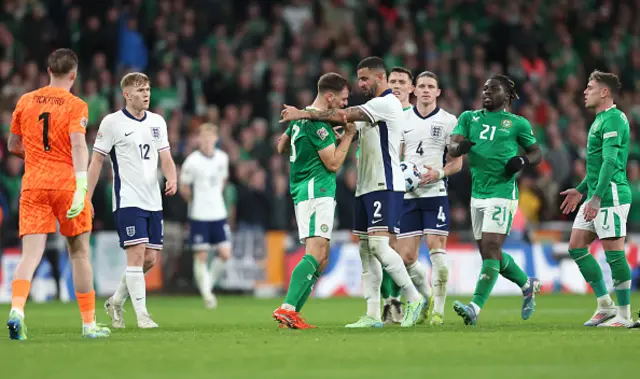 Kyle Walker and Republic of Ireland's Jayson Molumby