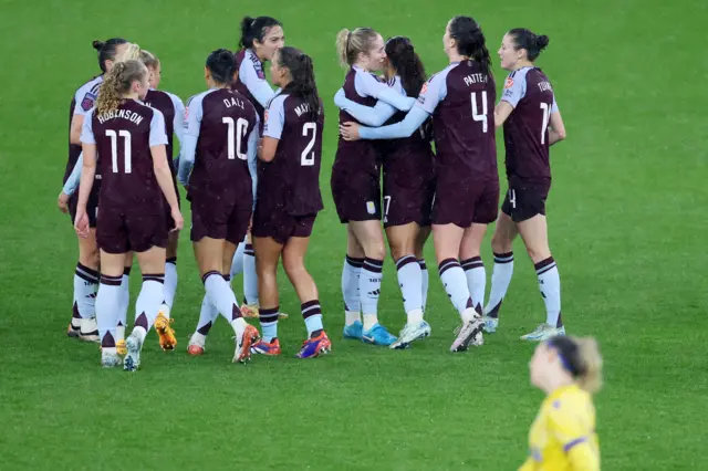 Aston Villa celebrate