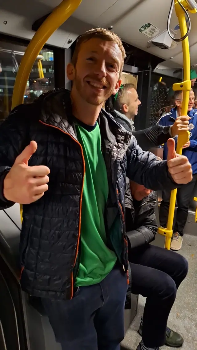 Northern Ireland fans before the game