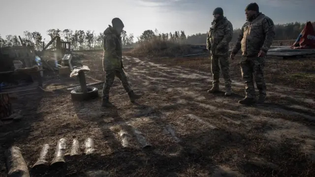 A Ukrainian Territorial Air Defense anti-aircraft surveillance team works in the south of Kyiv overnight protecting infrastructure from possible Russian attacks, Ukraine