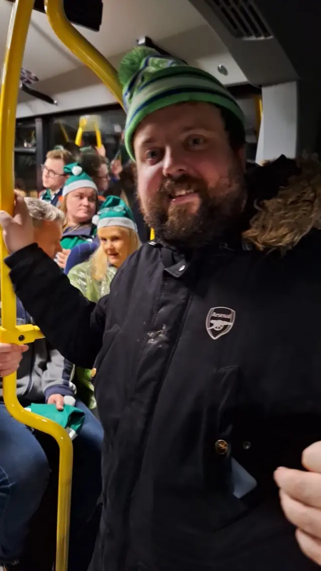 Northern Ireland fans before the game