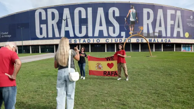 Rafael Nadal fans in Malaga