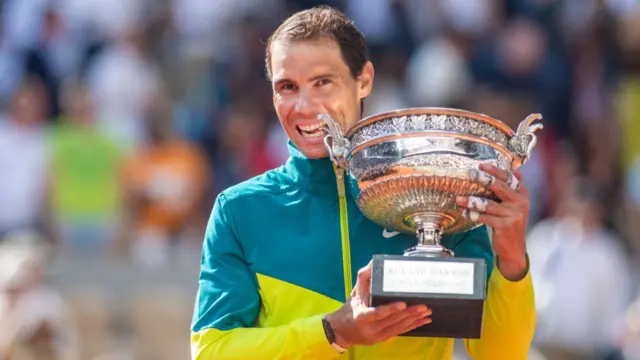 Rafael Nadal at the 2022 French Open