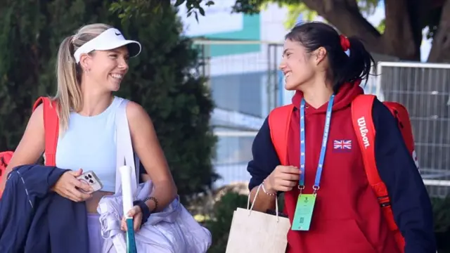 Katie Boulter and Emma Raducanu