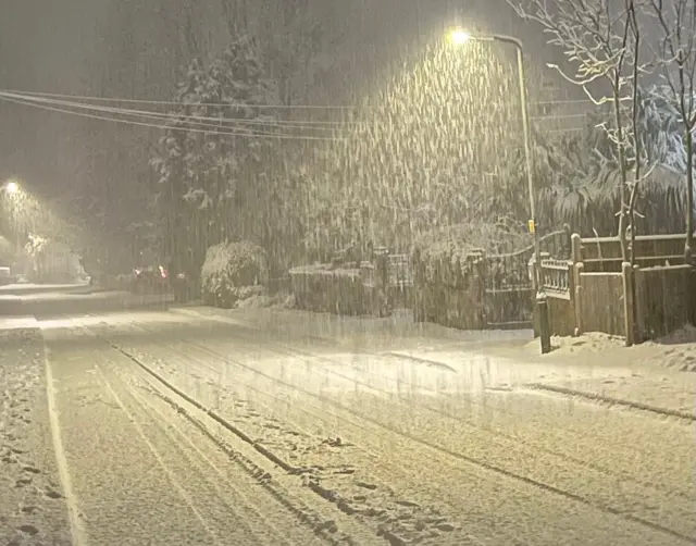 Snow in Wirksworth