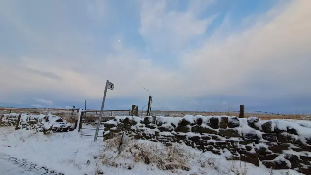 A snow landscape