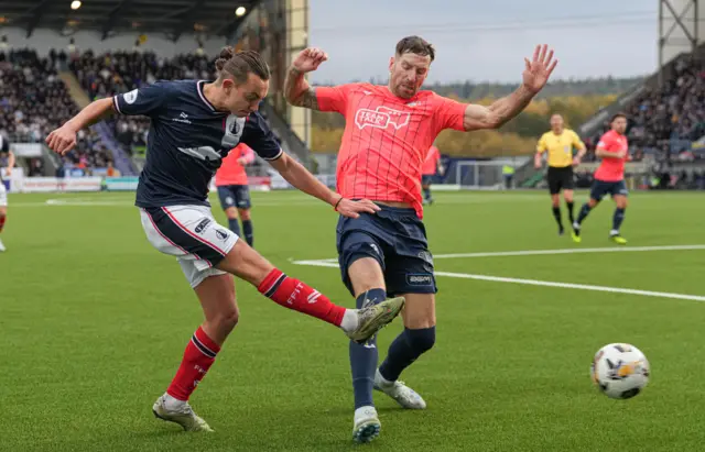 Falkirk's Aidan Nesbitt and Greenock Morton's Kirk Broadfoot