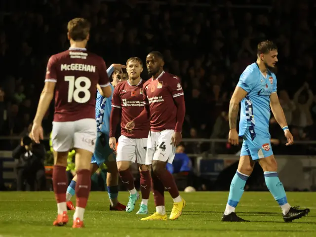 Northampton v Kettering match action