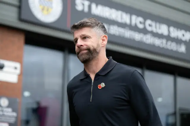 St Mirren manager Stephen Robinson