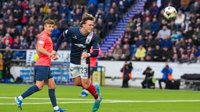 Ethan Ross scores for Falkirk against Greenock Morton