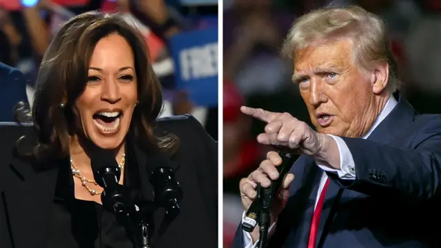 Harris and Trump