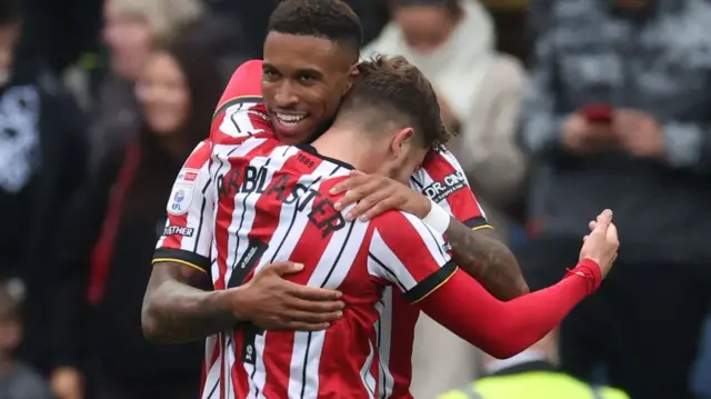 Sheffield United celebrate