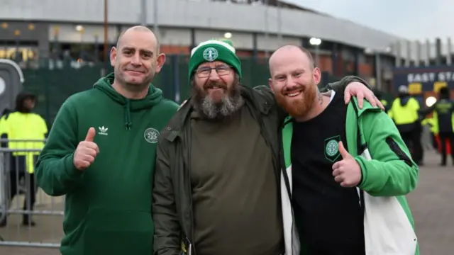 GLASGOW, SCOTLAND - NOVEMBER 02: Celtic fans before a Premier Sports Cup semi-final match between Celtic and Aberdeen at Hampden Park, on November 02, 2024, in Glasgow, Scotland. (Photo by Rob Casey / SNS Group)