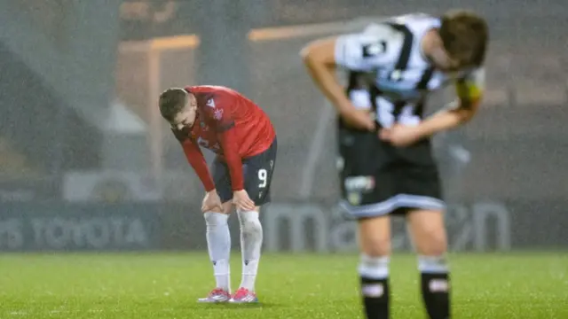 Ross County forward Ronan Hale and St Mirren captain Mark O'Hara