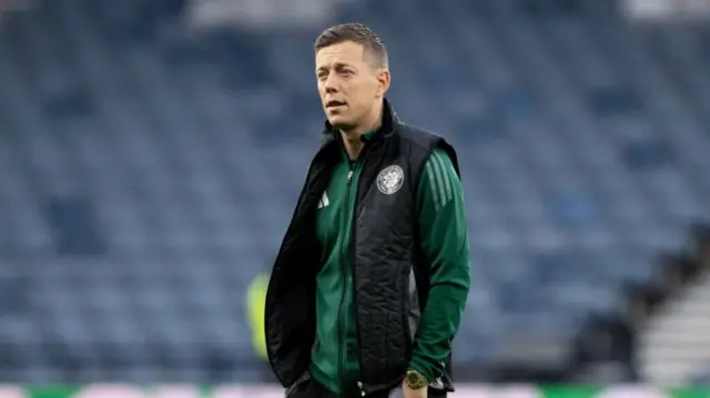 GLASGOW, SCOTLAND - NOVEMBER 02: Celtic's Callum McGregor arrives ahead of a Premier Sports Cup semi-final match between Celtic and Aberdeen at Hampden Park, on November 02, 2024, in Glasgow, Scotland. (Photo by Alan Harvey / SNS Group)