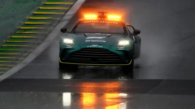 safety car in the rain