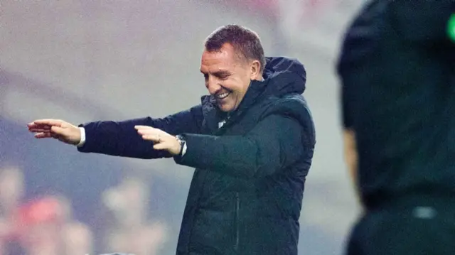 GLASGOW, SCOTLAND - NOVEMBER 02: Celtic manager Brendan Rodgers during a Premier Sports Cup semi-final match between Celtic and Aberdeen at Hampden Park, on November 02, 2024, in Glasgow, Scotland. (Photo by Alan Harvey / SNS Group)